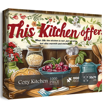 Cozy Kitchen Jigsaw Puzzle 1000 Pieces